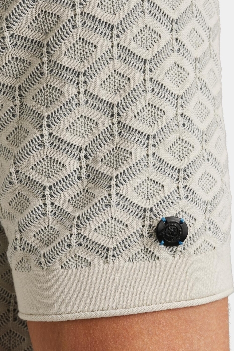 Cast Iron short sleeve polo cotton modal